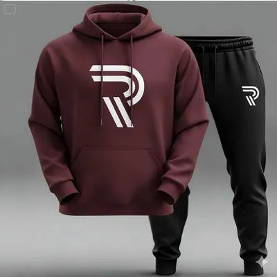 Trendy Printed Hoodie Track Suit for Men