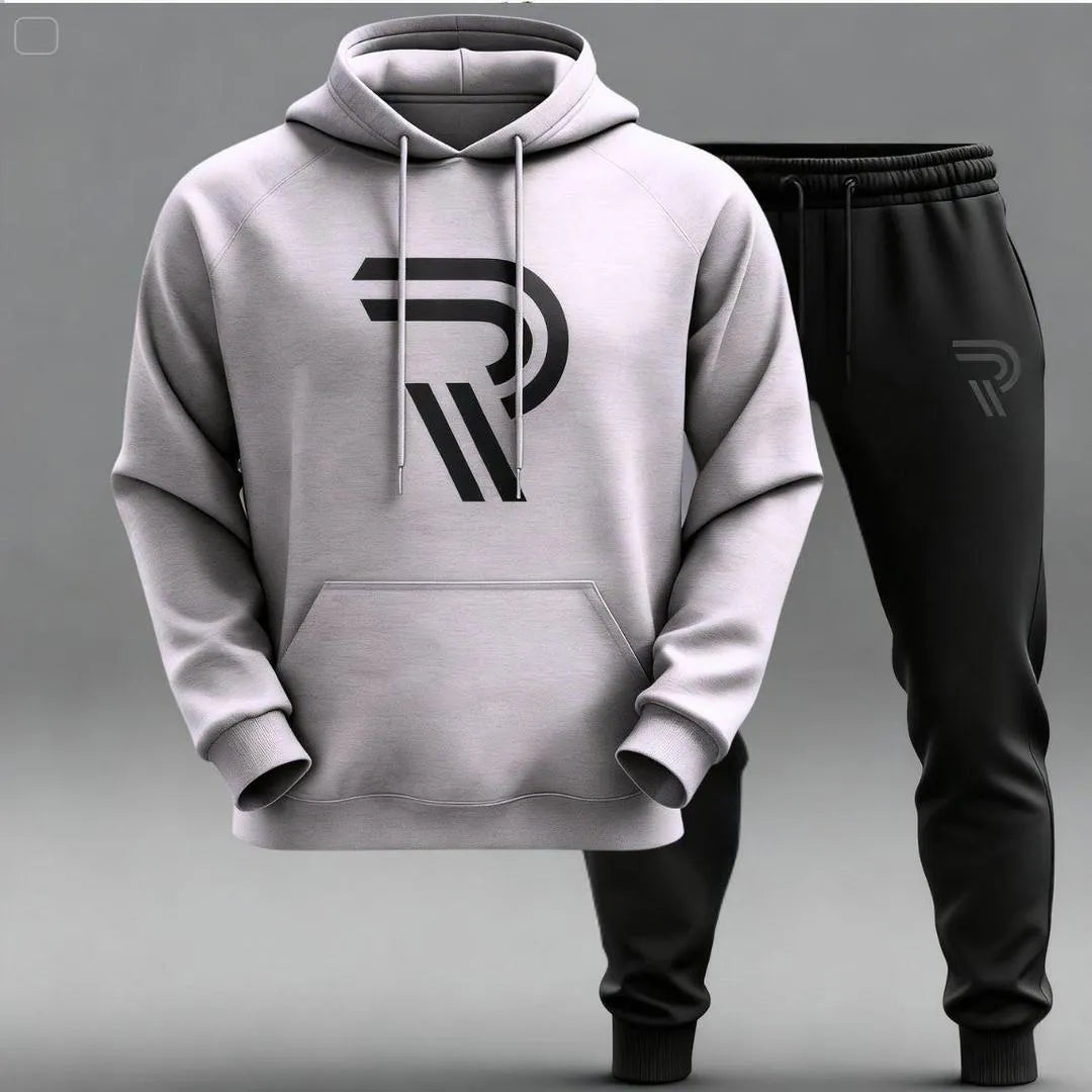 Trendy Printed Hoodie Track Suit for Men