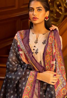 3 Pcs Women's Unstitched Lawn Digital Print Suit