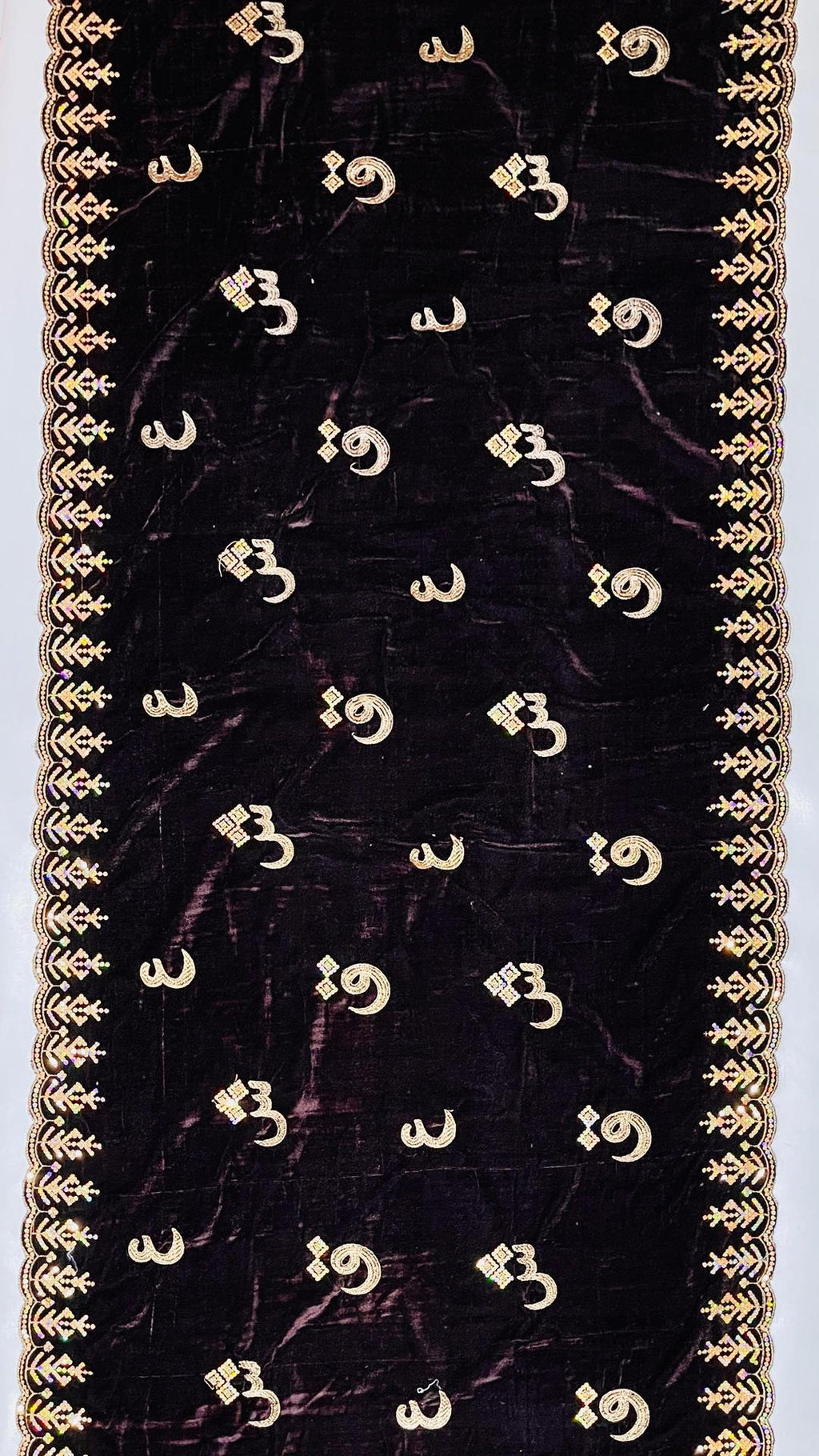 Women's Velvet Embroidered Shawl