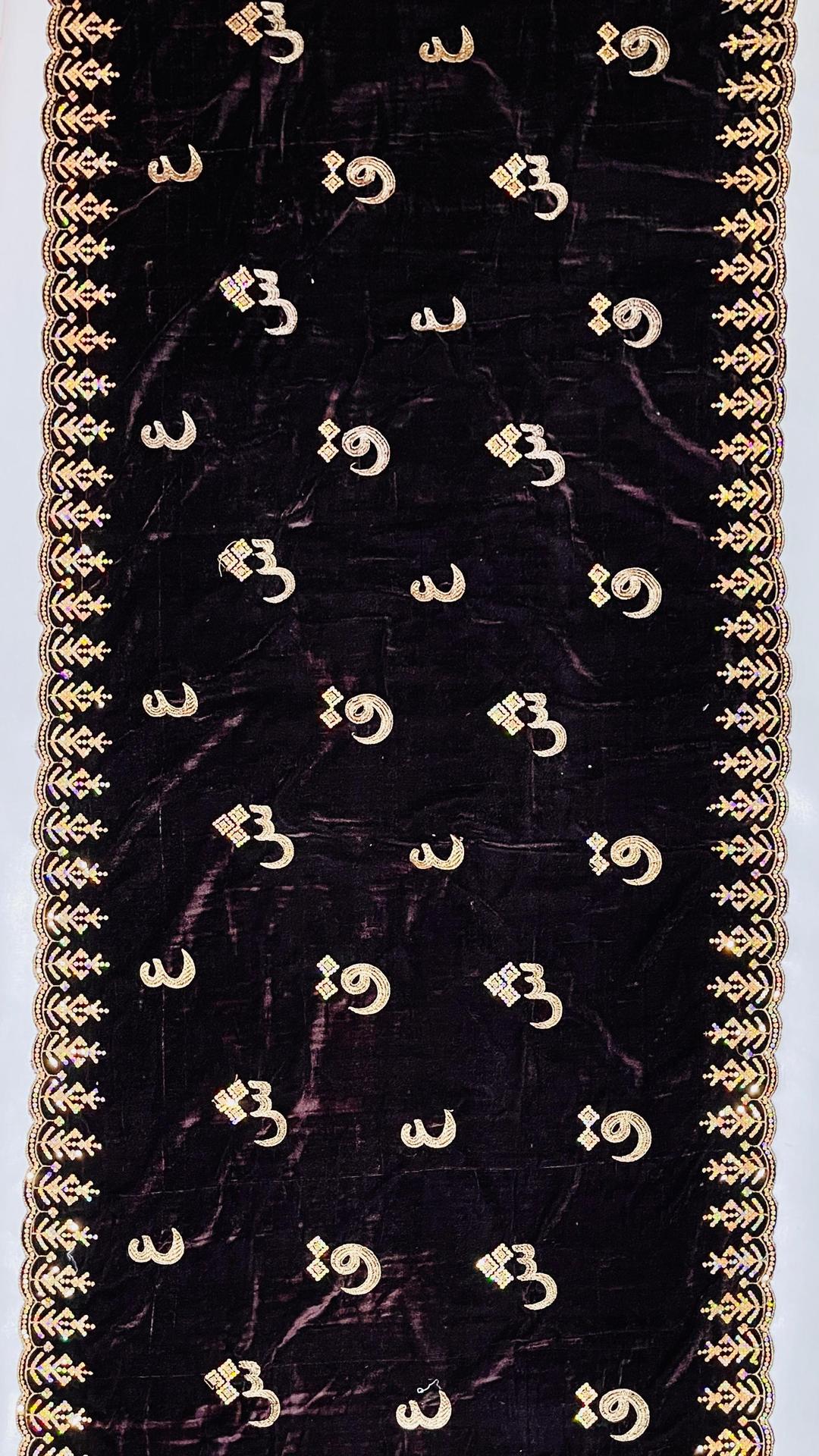 Women's Velvet Embroidered Shawl