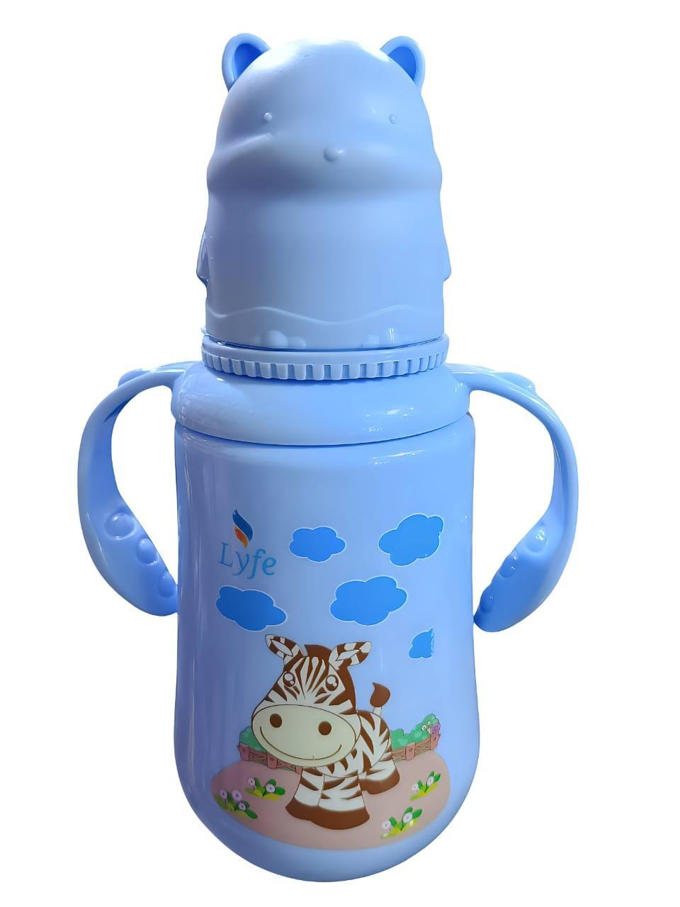 Stylish Blue BPA Plastic Sipper Bottle - Perfect Hydration on the Go - 280 Ml