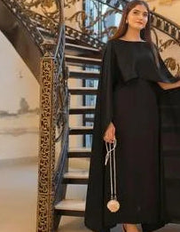 2 Pcs Women's Stitched Shamoz Silk Plain Dress