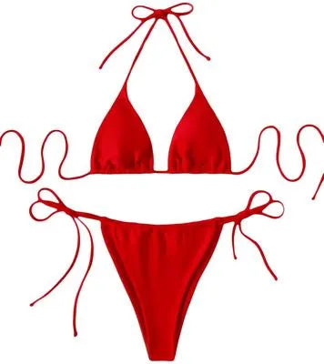 Silk Plain Light Weight Bikini Set