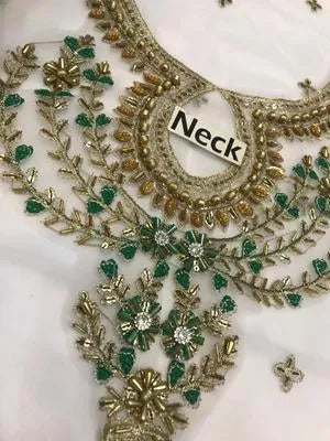 3 Pcs Women's Unstitched Embroidered Suit