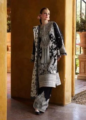 3 Pcs Women's Unstitched Embroidered Suit