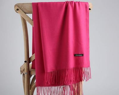 1 Pc Women's Cashmere Plain Shawl