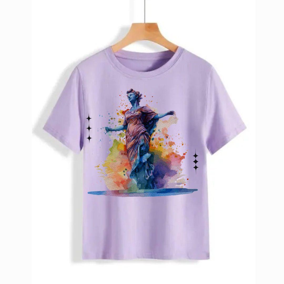 Printed T-Shirt For Boys And Girls - 1 Pc Round Neck