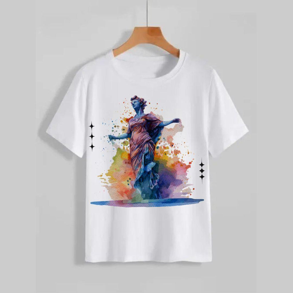 Printed T-Shirt For Boys And Girls - 1 Pc Round Neck