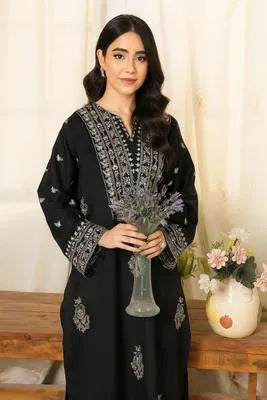 2 Pcs Women's Unstitched Embroidered Suit