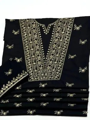 2 Pcs Women's Unstitched Embroidered Suit